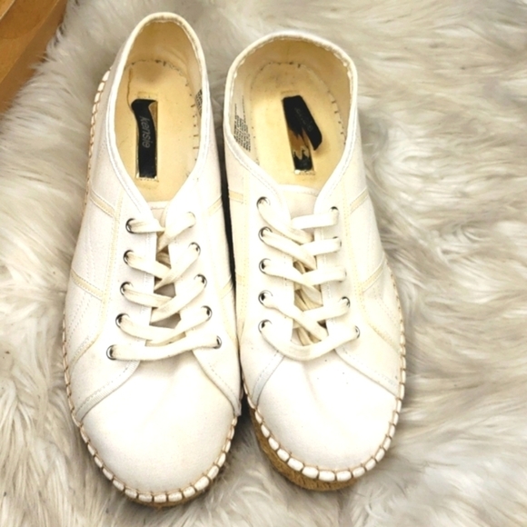 Kensie Homer Sneaker white espadrille 9M - Picture 5 of 11